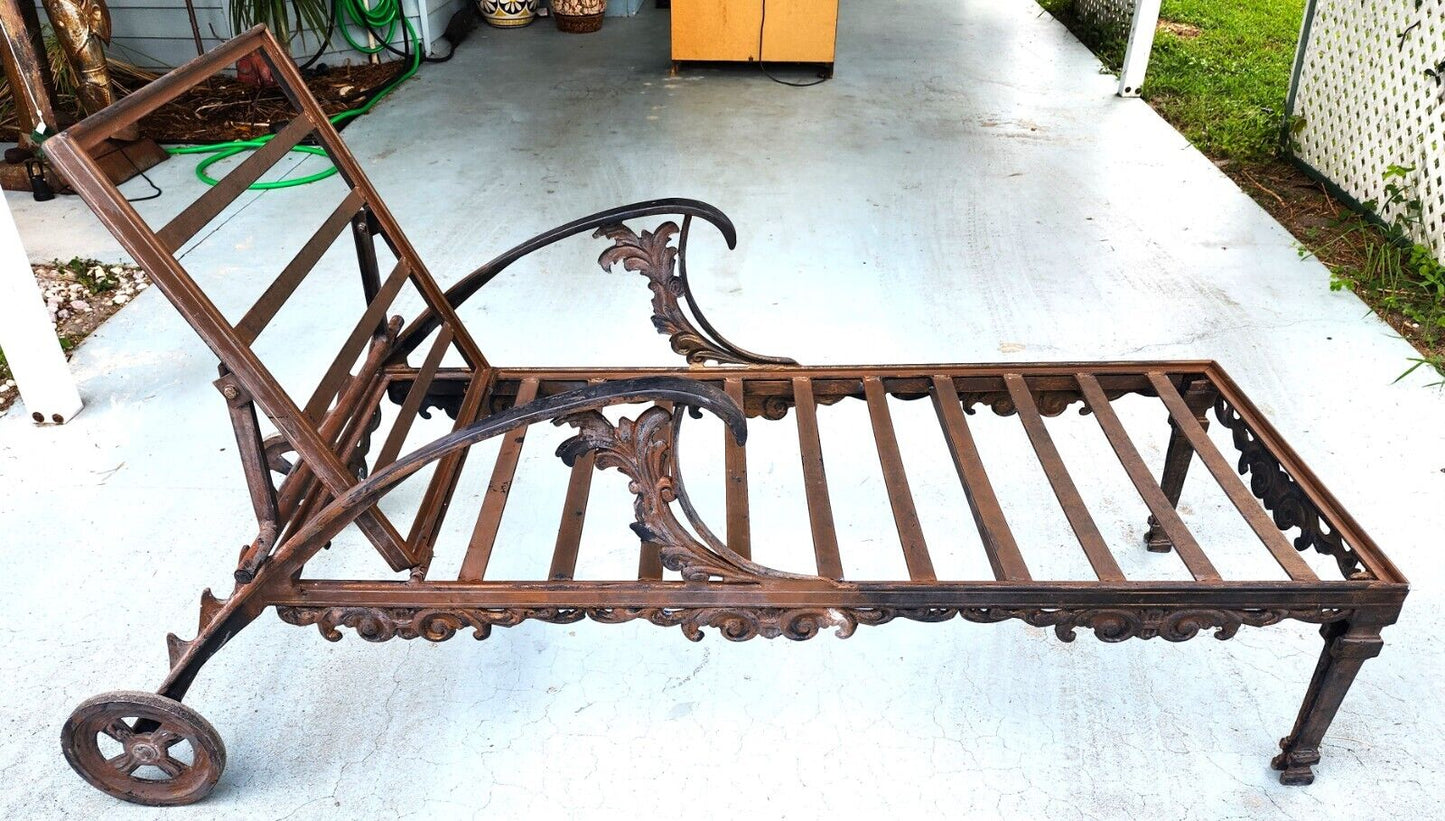 Vintage Chaise Lounges Outdoor Ornate Rustproof - Set of 3