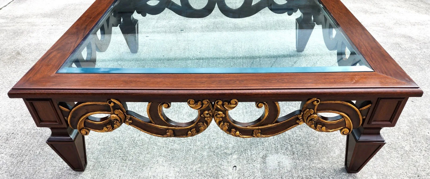 Vintage French Provincial Coffee Table Huge 5 Foot