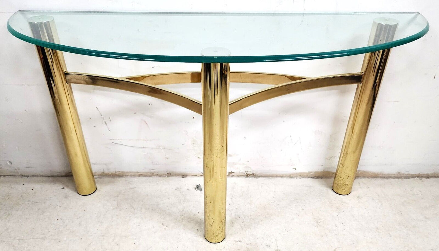 MCM Tubular Brass Table Set Vintage