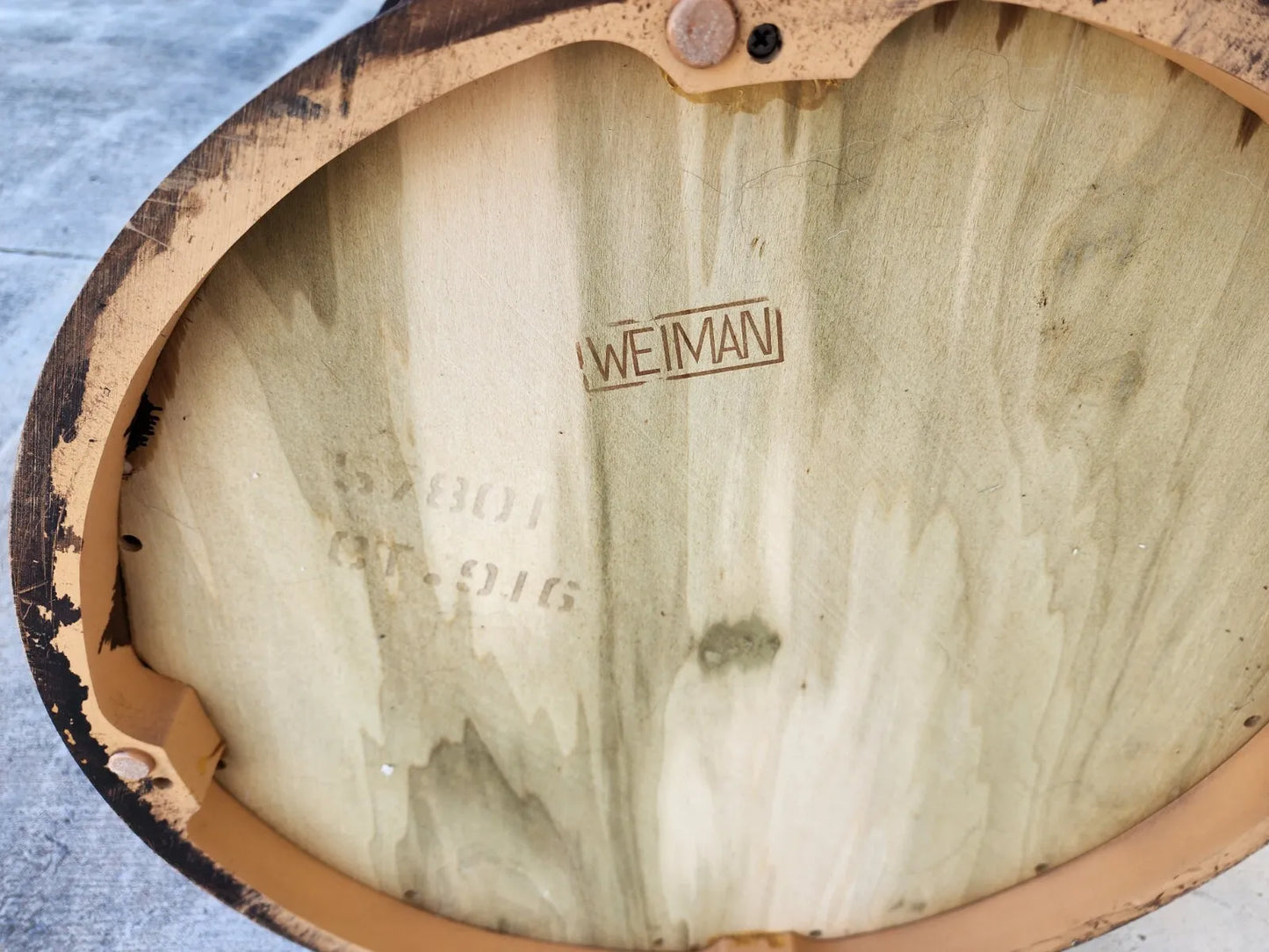 Drum Side Center Table Vintage by WEIMAN