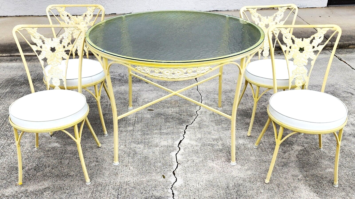 Vintage Outdoor Dining Set Woodard Style