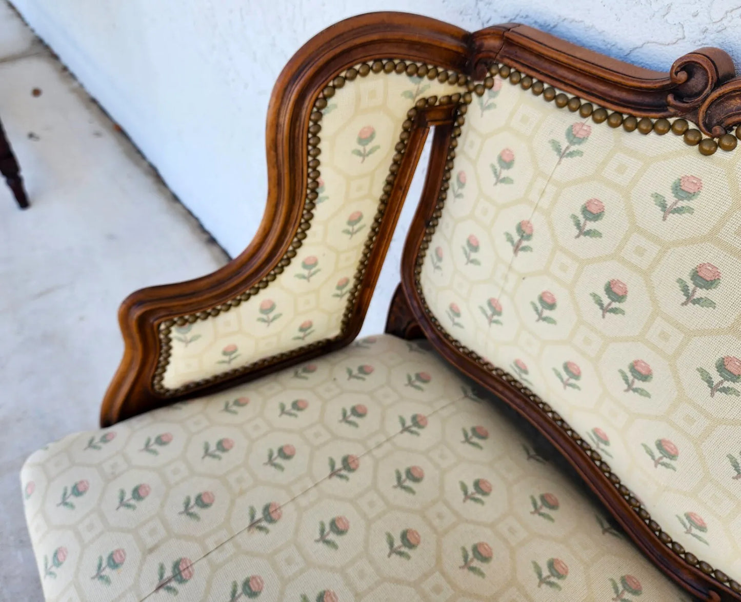 Antique Canape Bench Louis XV Style