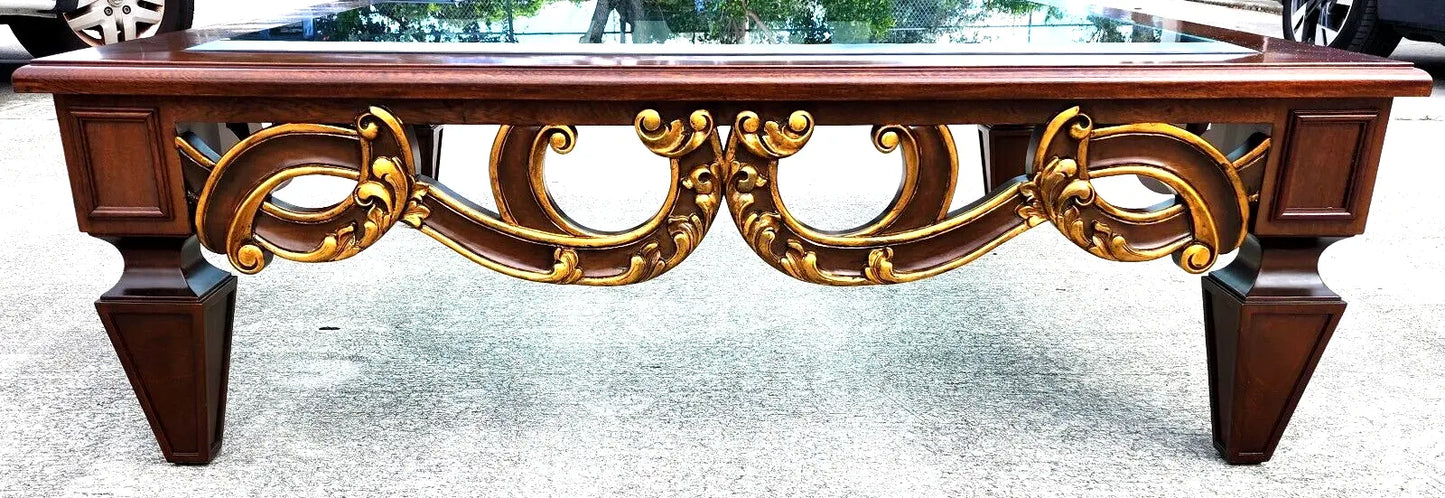 Vintage French Provincial Coffee Table Huge 5 Foot