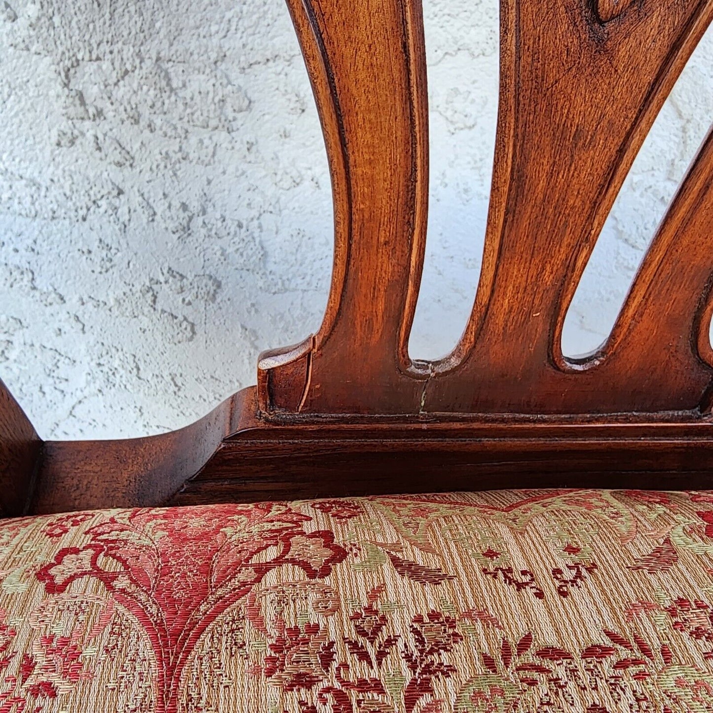 Antique Chippendale Dining Chairs Owl Mahogany - Set of 4