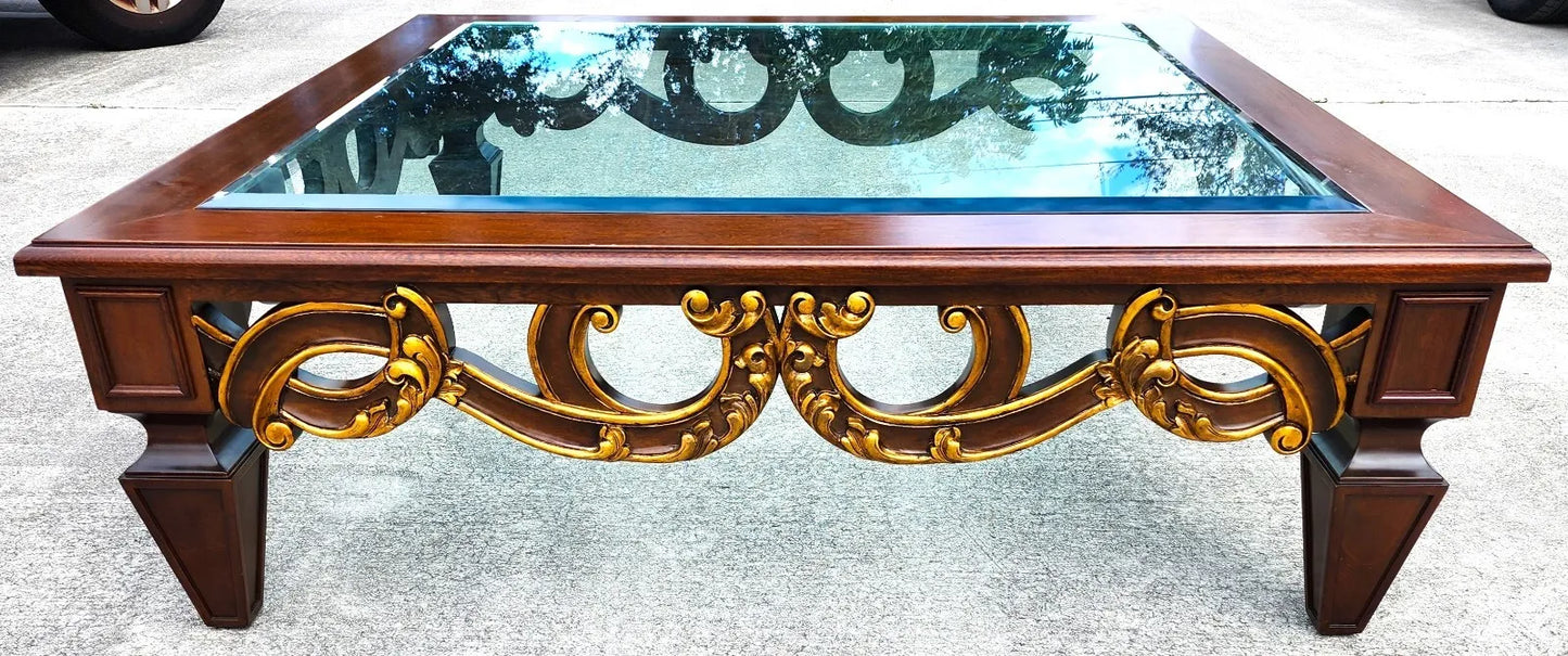 Vintage French Provincial Coffee Table Huge 5 Foot
