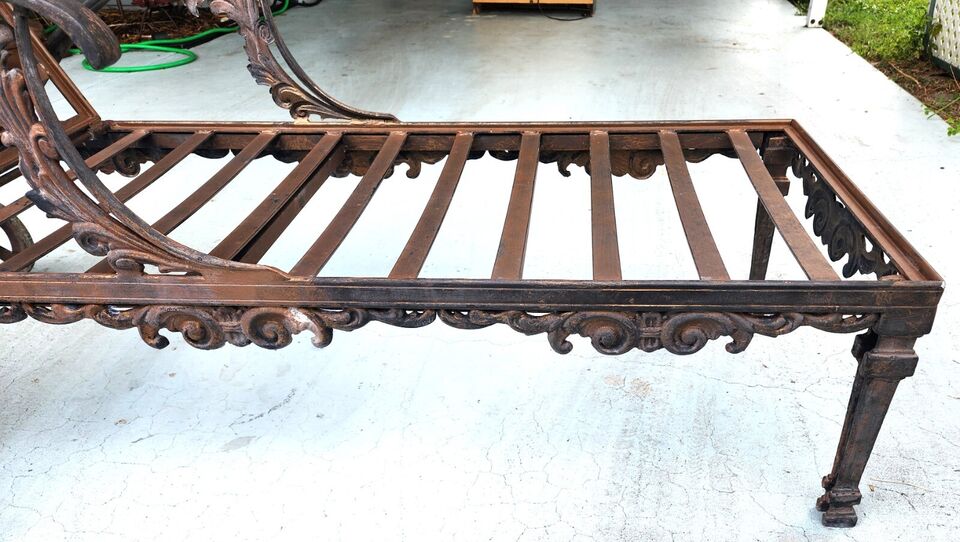 Vintage Chaise Lounges Outdoor Ornate Rustproof - Set of 3