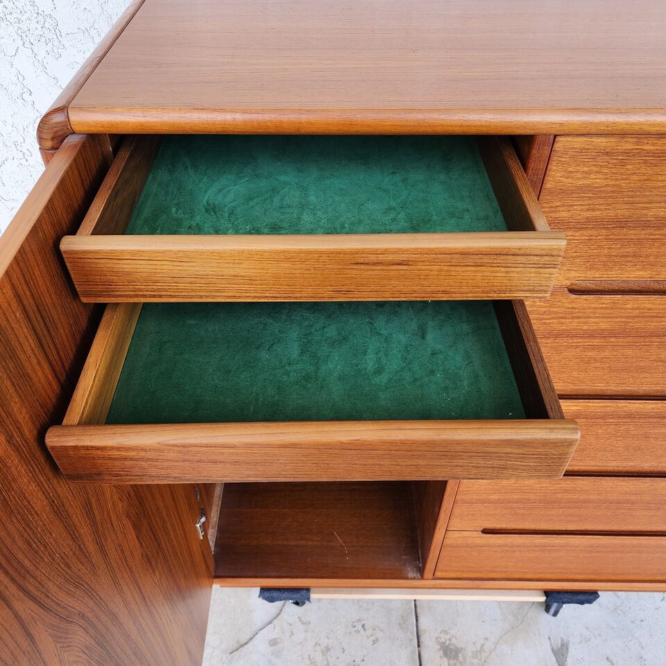 MCM Teak Dresser Highboy by Sun Cabinet Co