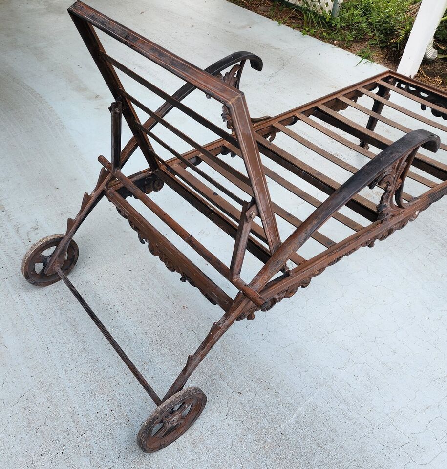 Vintage Chaise Lounges Outdoor Ornate Rustproof - Set of 3