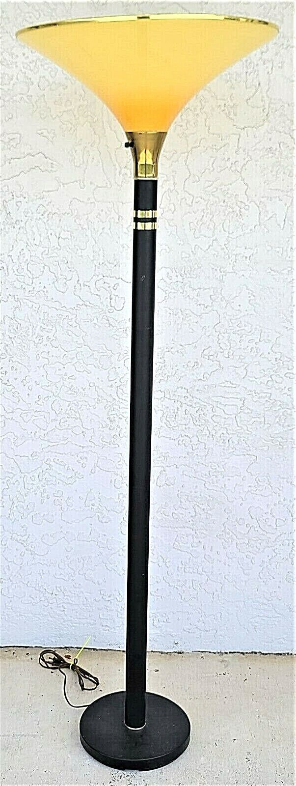Vintage 1970's MCM ALSY Torchier Floor Lamp