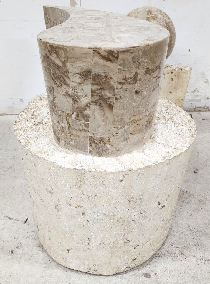 Tessellated Sculptural Coffee Table Mactan Stone