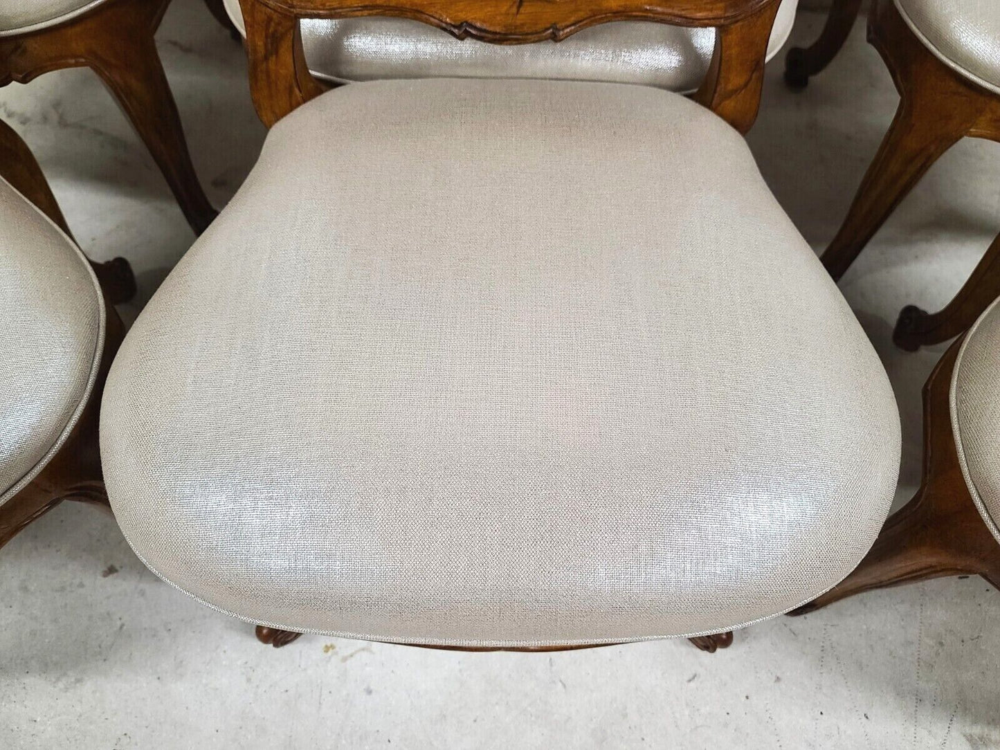 (6) French Provincial Cane Dining Chairs by CENTURY FURNITURE