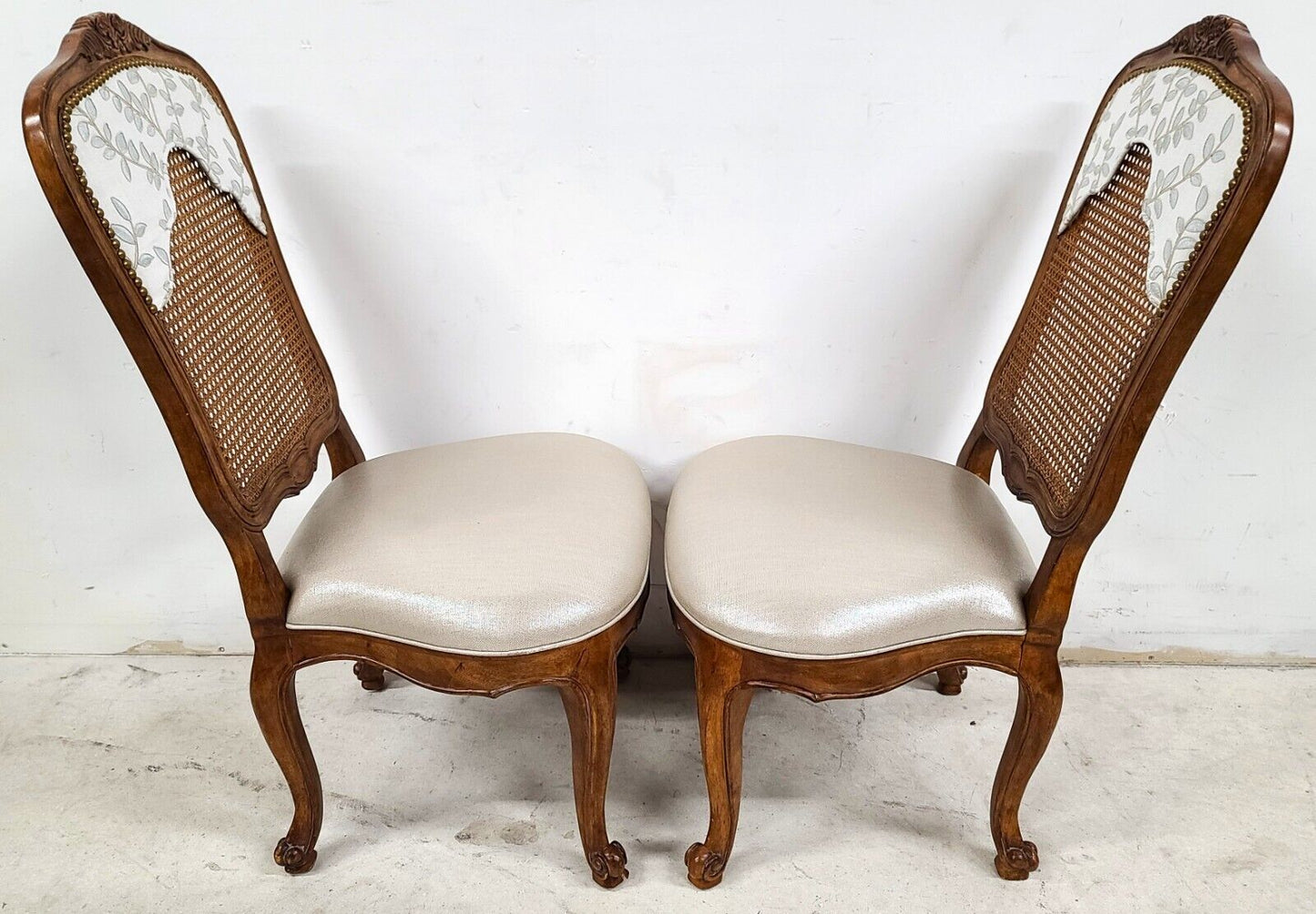 (6) French Provincial Cane Dining Chairs by CENTURY FURNITURE