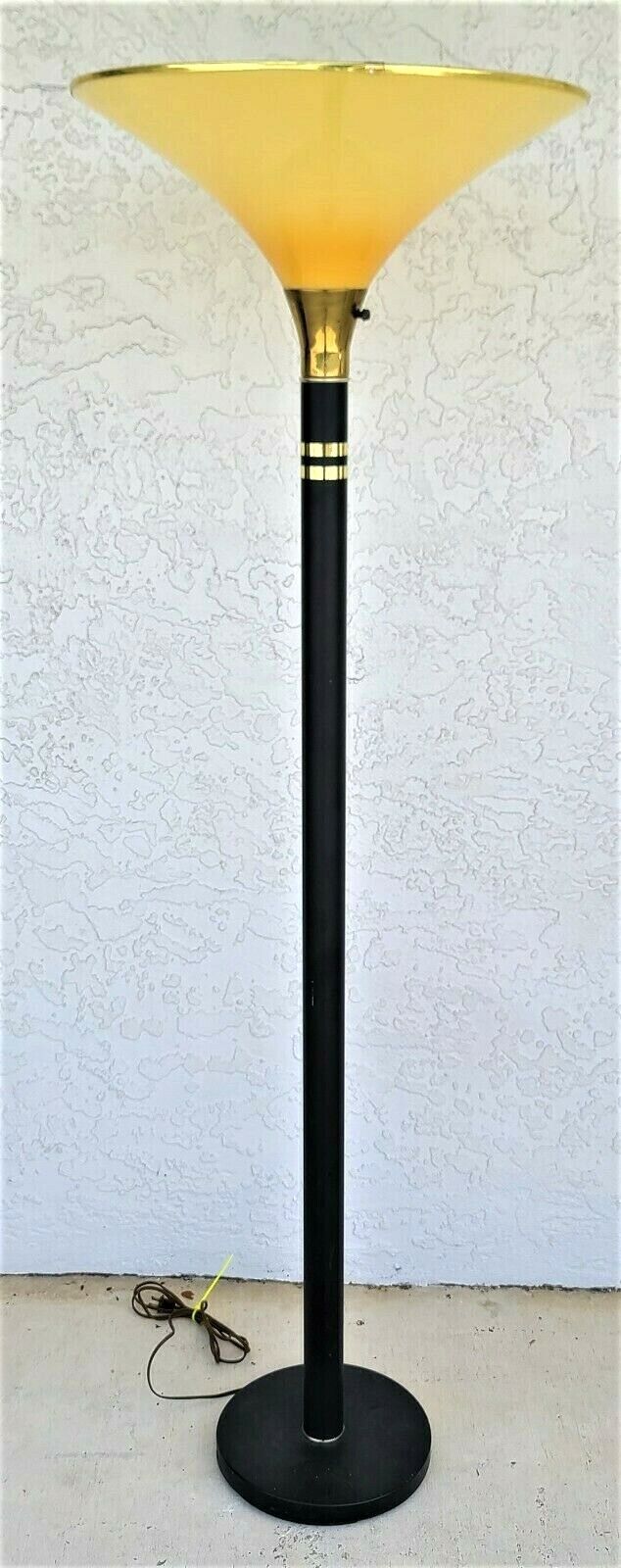 Vintage 1970's MCM ALSY Torchier Floor Lamp