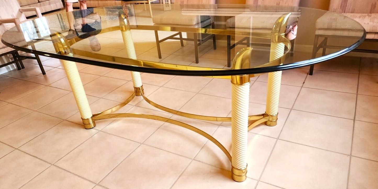 TOMASSO BARBI Brass Tusk Dining Table