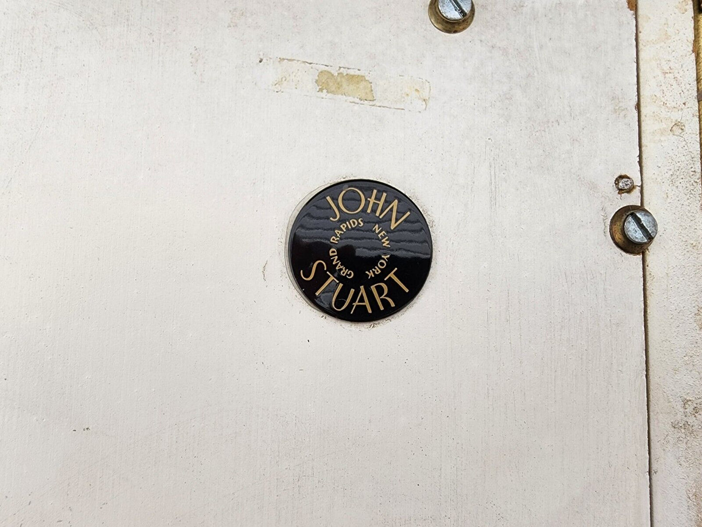 Faux Goatskin Display Etagere Bar Cabinets by JOHN STUART