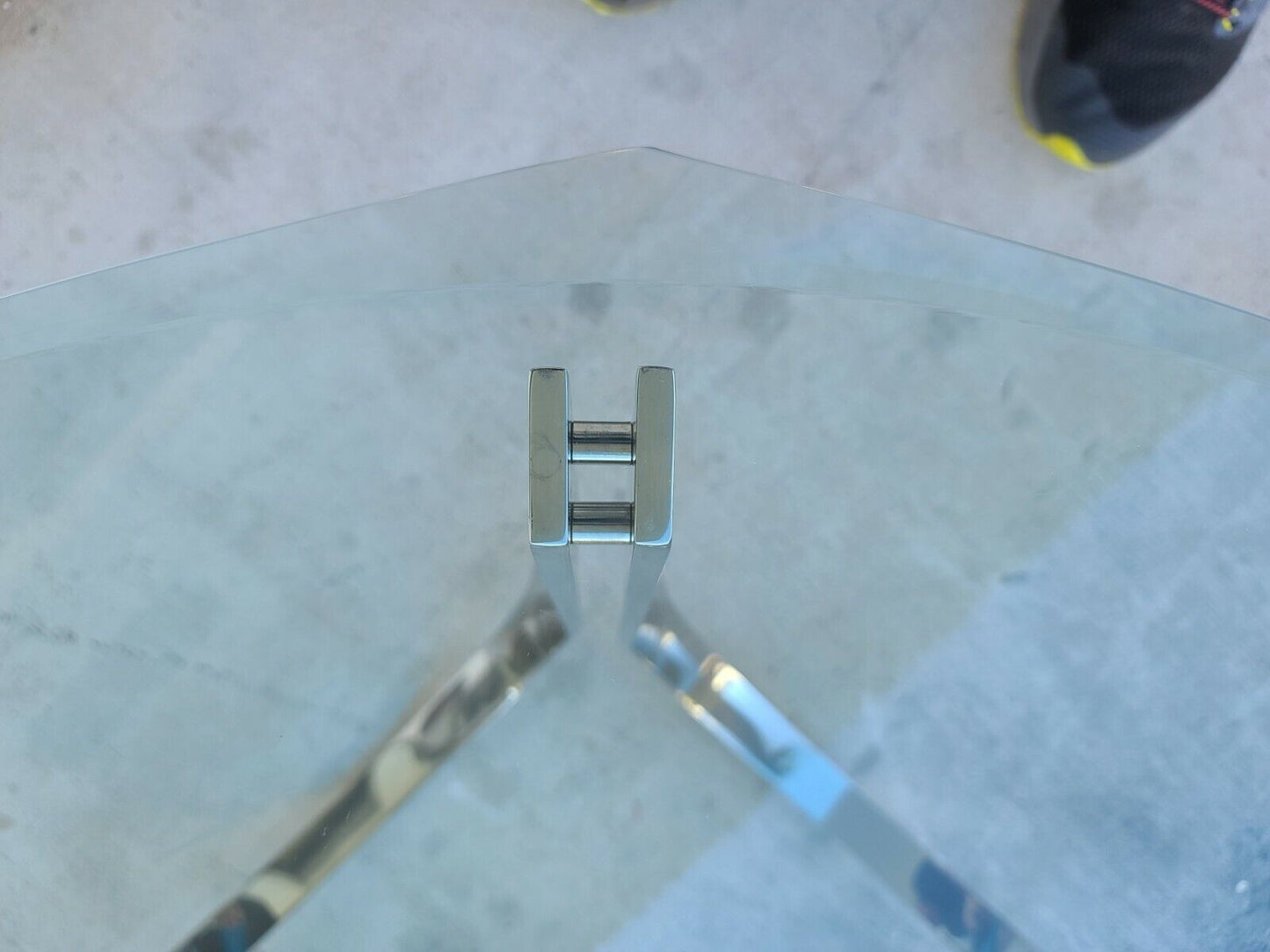 70's Roger Sprunger for Dunbar Chrome Glass Coffee Table