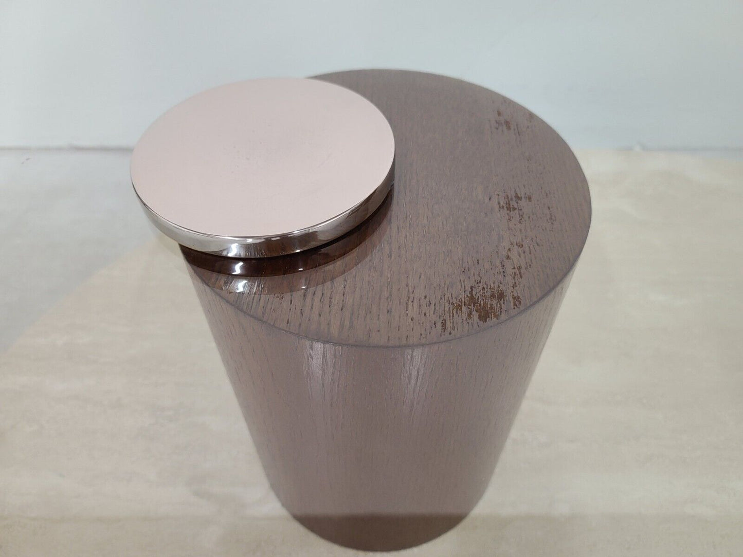 1970's MCM Travertine & Glass Swivel Top Coffee Cocktail Table by LION IN FROST