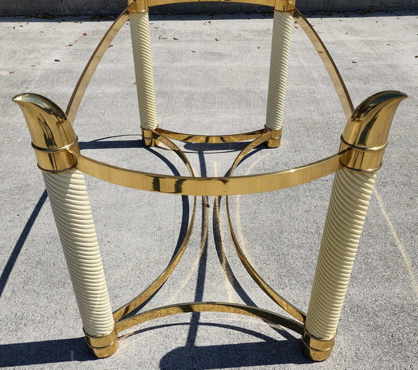 TOMASSO BARBI Brass Tusk Dining Table