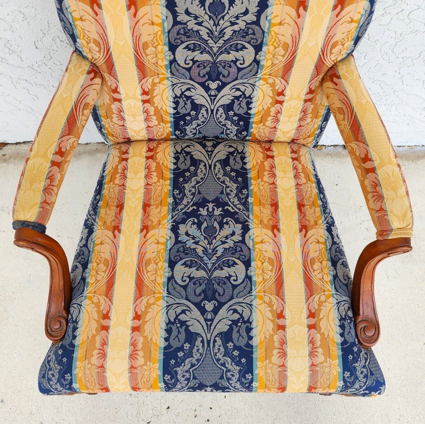 Vintage Armchair Italian Style with Throw Pillow by Andre Originals