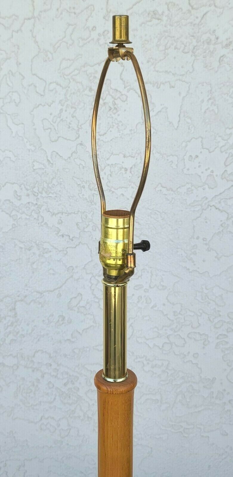 Vintage Bamboo Tiki Boho Chic Magazine Holder Floor Lamp Table