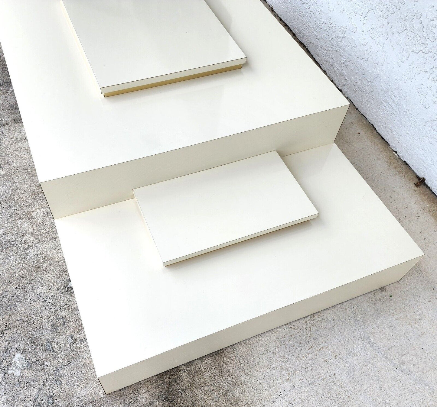 Vintage Coffee Table Mid Century Modern Laminate Low Profile