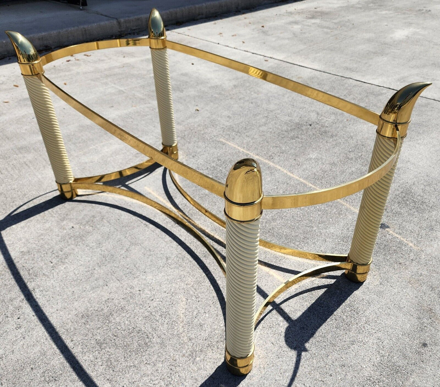 TOMASSO BARBI Brass Tusk Dining Table