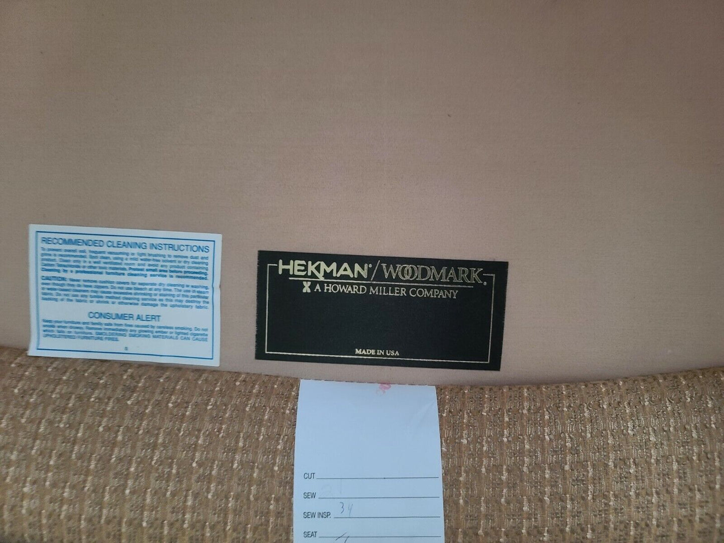 Pair of Substantial Chippendale Wingback Armchairs by HEKMAN WOODMARK