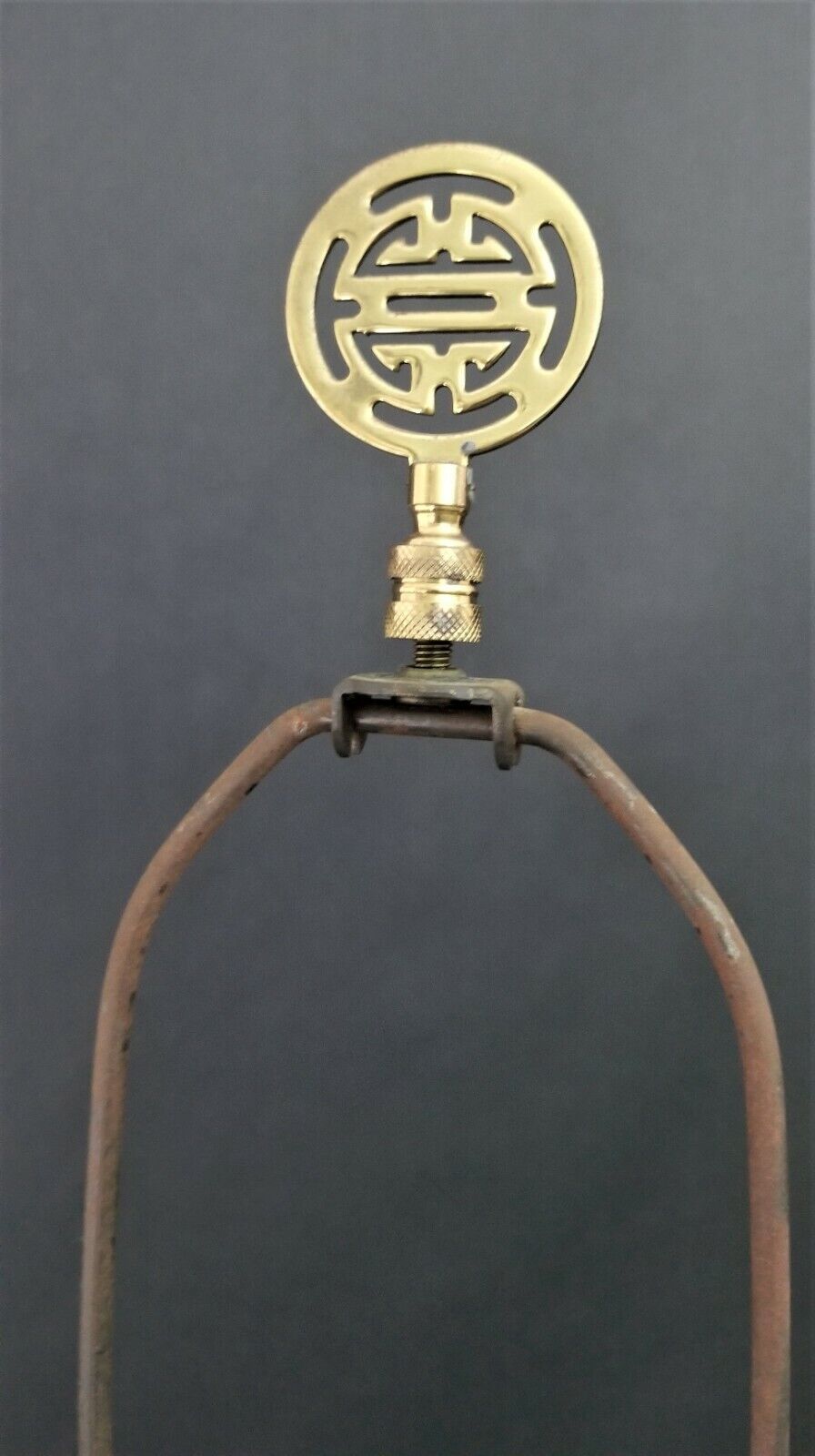 Large Signed FREDERICK COOPER Asian Chinoiserie Figures and Flowers Table Lamp