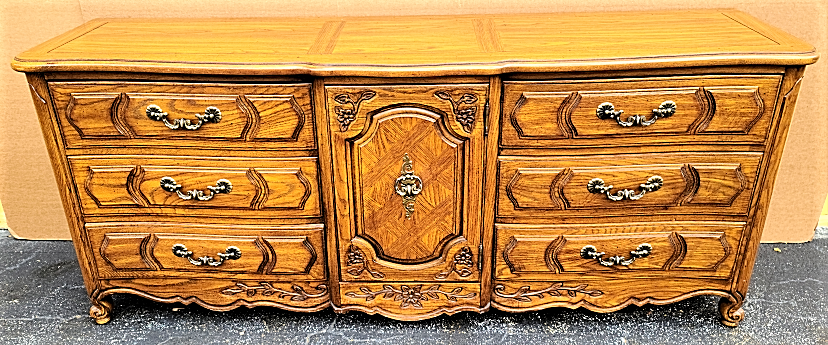 Vintage THOMASVILLE French Provincial Solid Wood Queen or Double Headboard