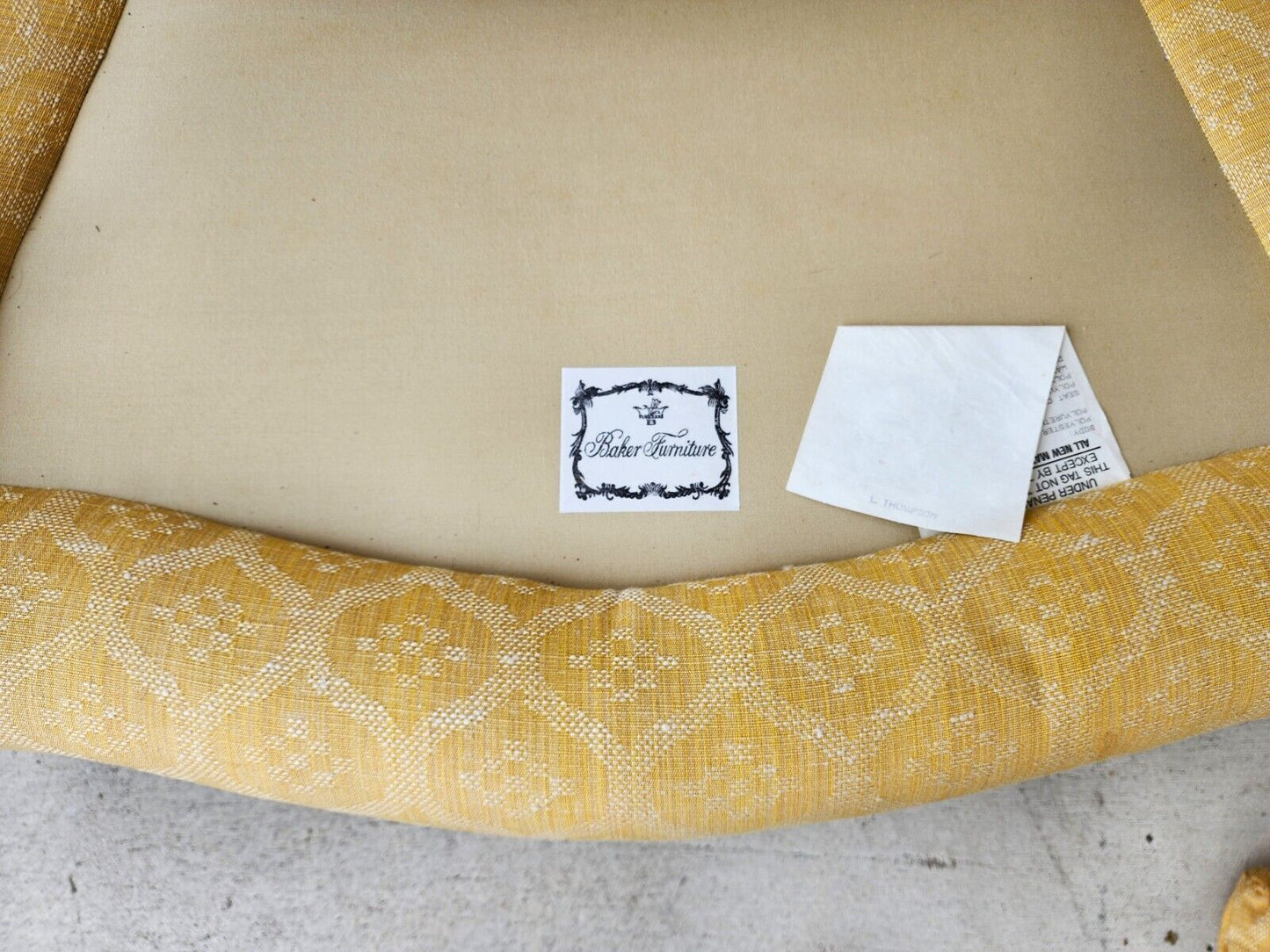 French Provincial Louis XV Oversized Fauteuil Armchair by Baker Furniture