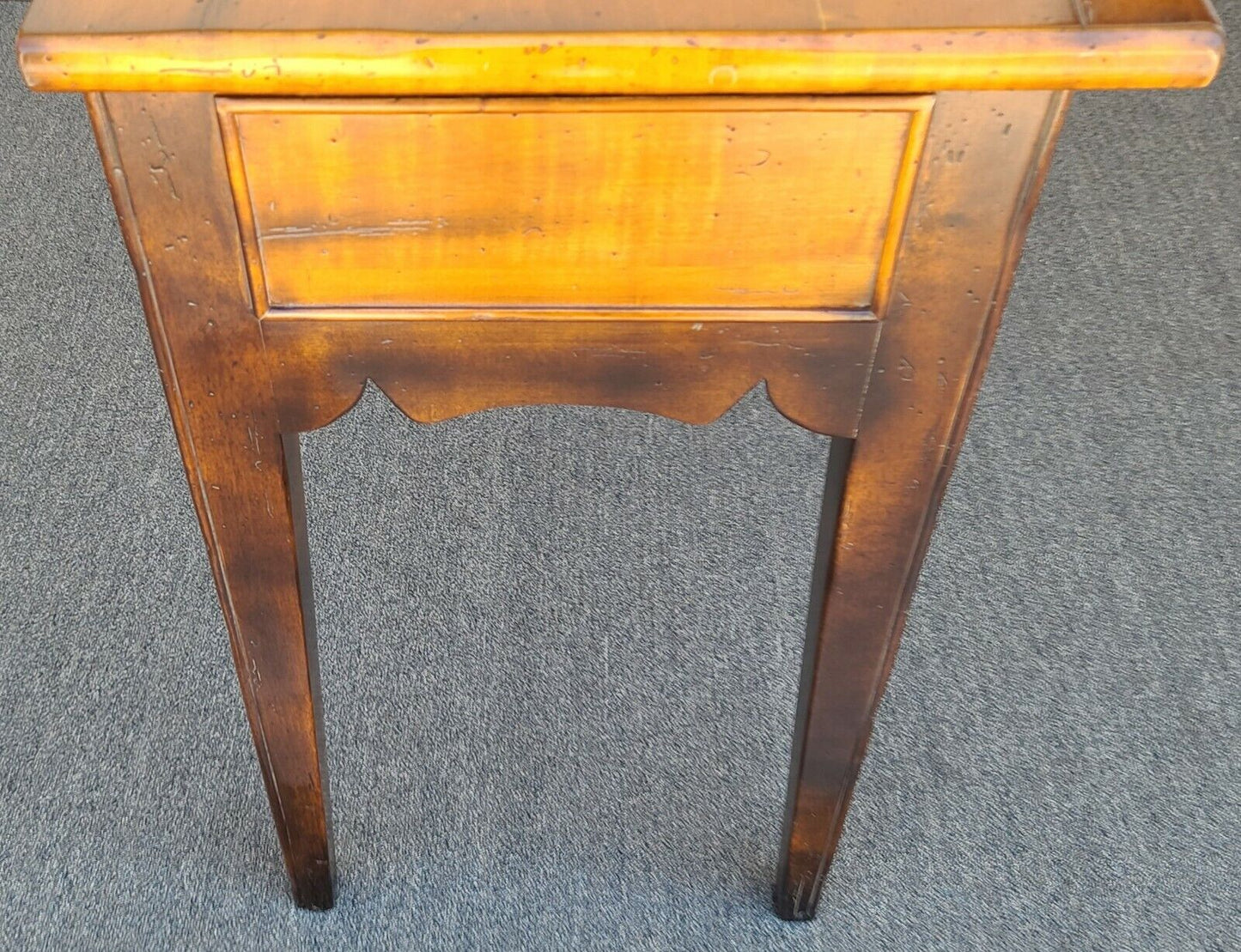 BAKER MILLING ROAD Italian Solid Maple 2 Drawer Console Sofa Table Made in Italy