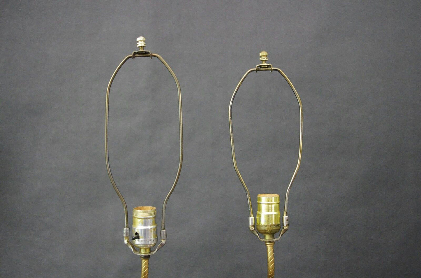 Vtg Pair Dresden Continental Chantilly Figural Victorian Porcelain Table Lamps