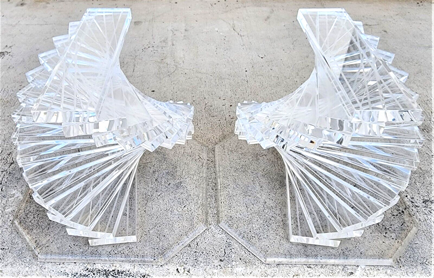 Vintage Marble & Lucite Coffee Table