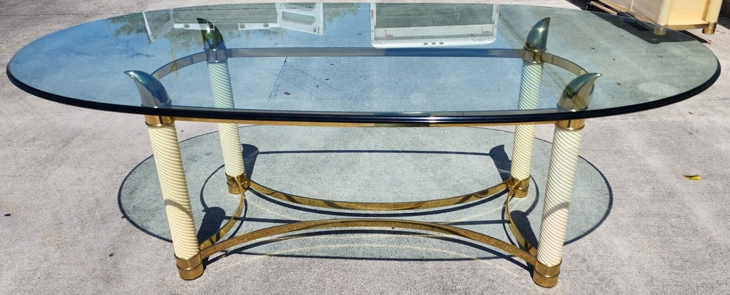TOMASSO BARBI Brass Tusk Dining Table