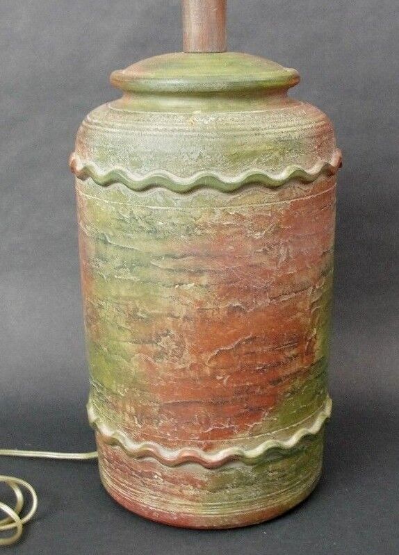 1992 Casual Lamps Of California Ceramic Textured Table Lamp 28"