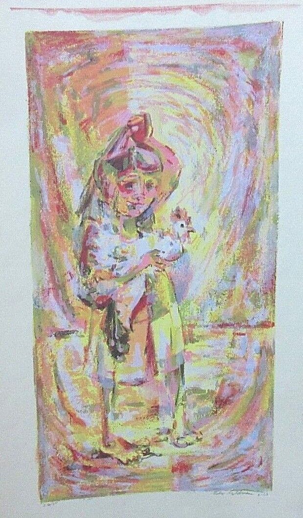 Edward Goldman (1916-2006) Signed "OPUS 2" Abstract Imp Silkscreen Lt Ed 1/5