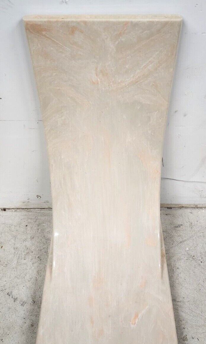 KARL SPRINGER Style Sculptural Polyresin Console Table