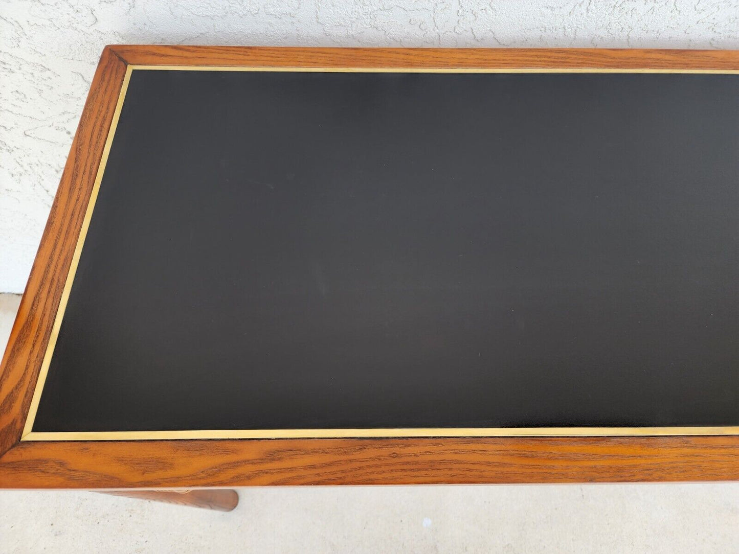Bamboo Console Sofa Table Vintage 1970s Boho MCM