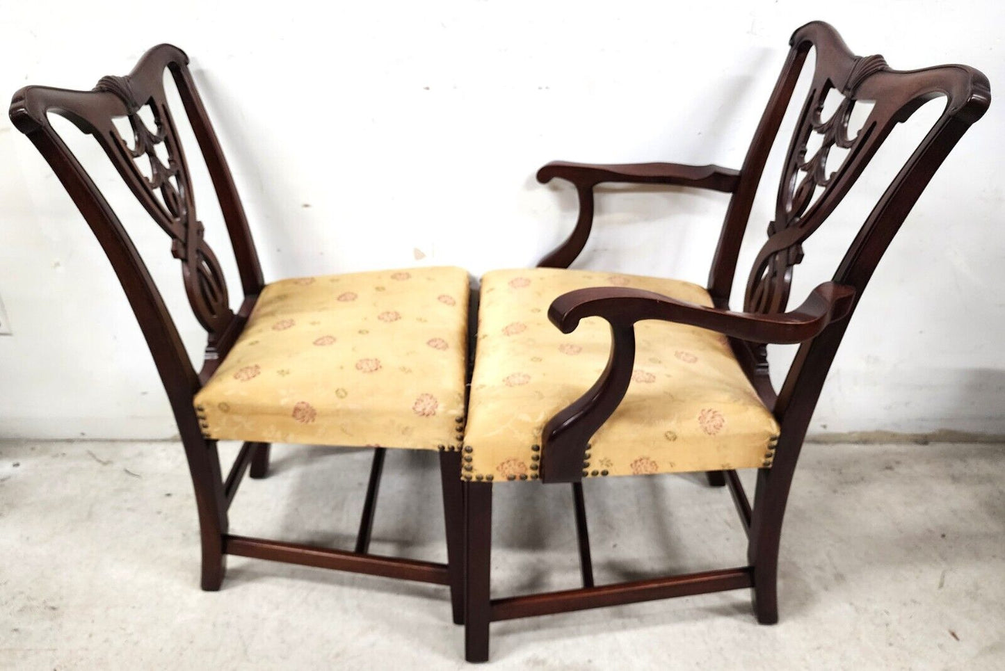 Chippendale Dining Chairs Antique Mahogany
