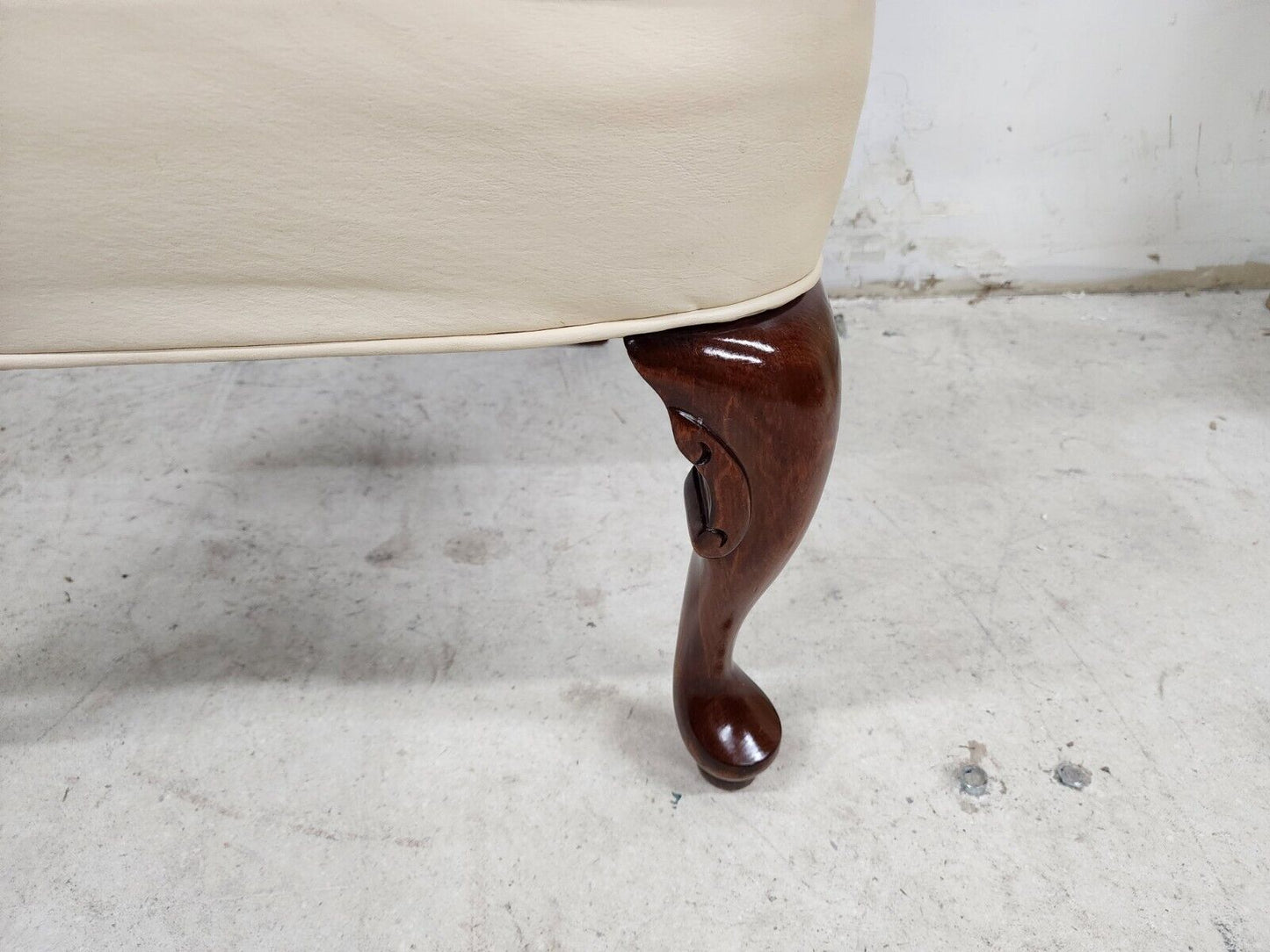 Guerin Leather Armchair Solid Wood by LEATHERCRAFT