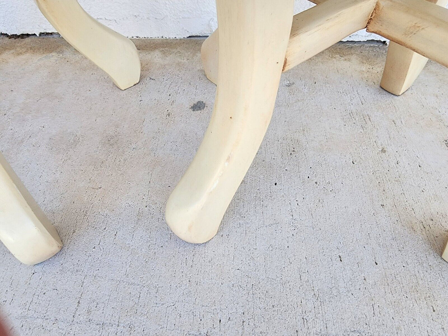 French Side Tables Gold Leaf Gilt Marble Tops