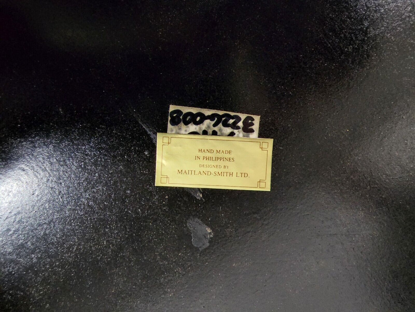 Tooled Leather Faux Book Nightstand Side Table by MAITLAND SMITH