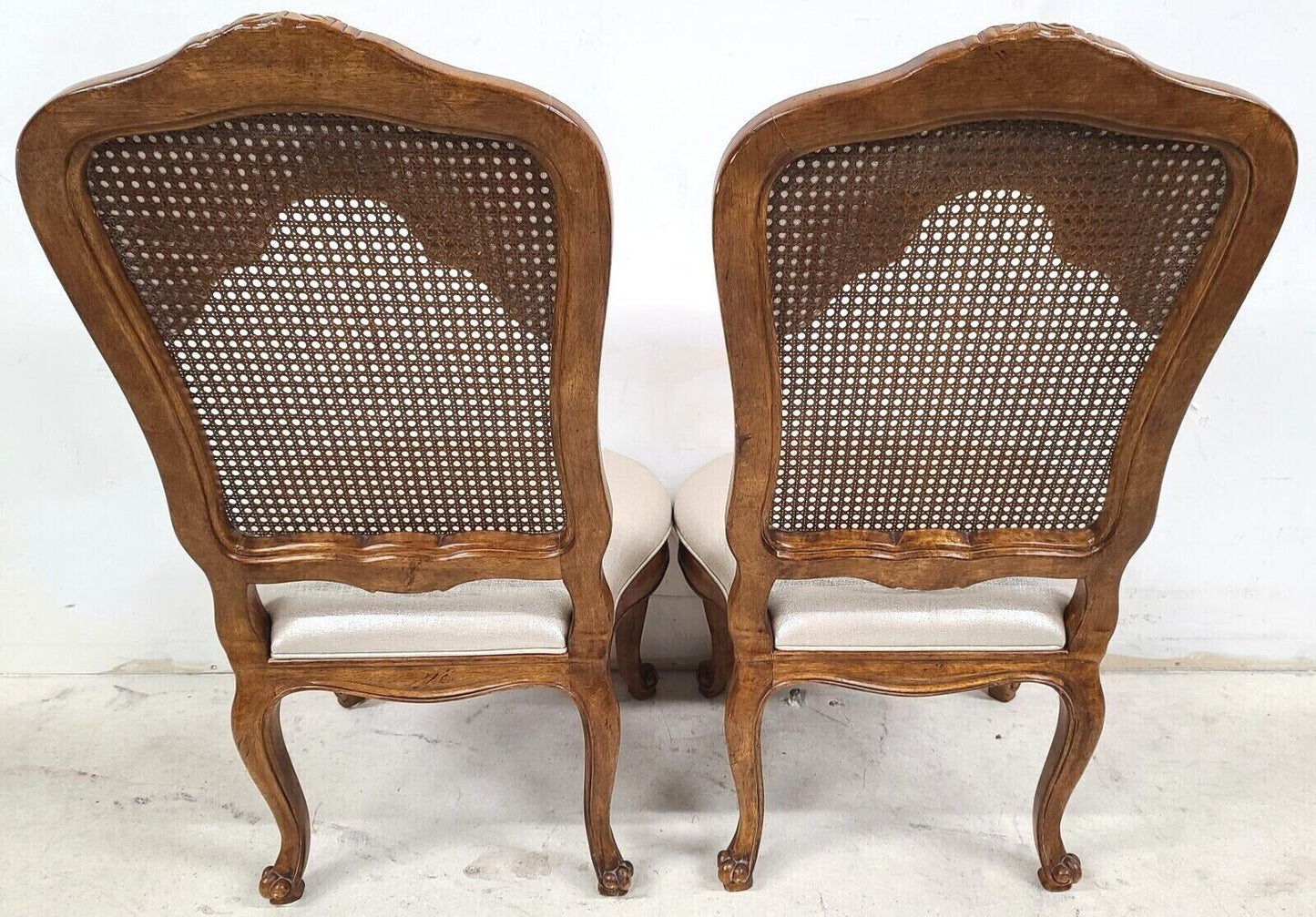 (6) French Provincial Cane Dining Chairs by CENTURY FURNITURE