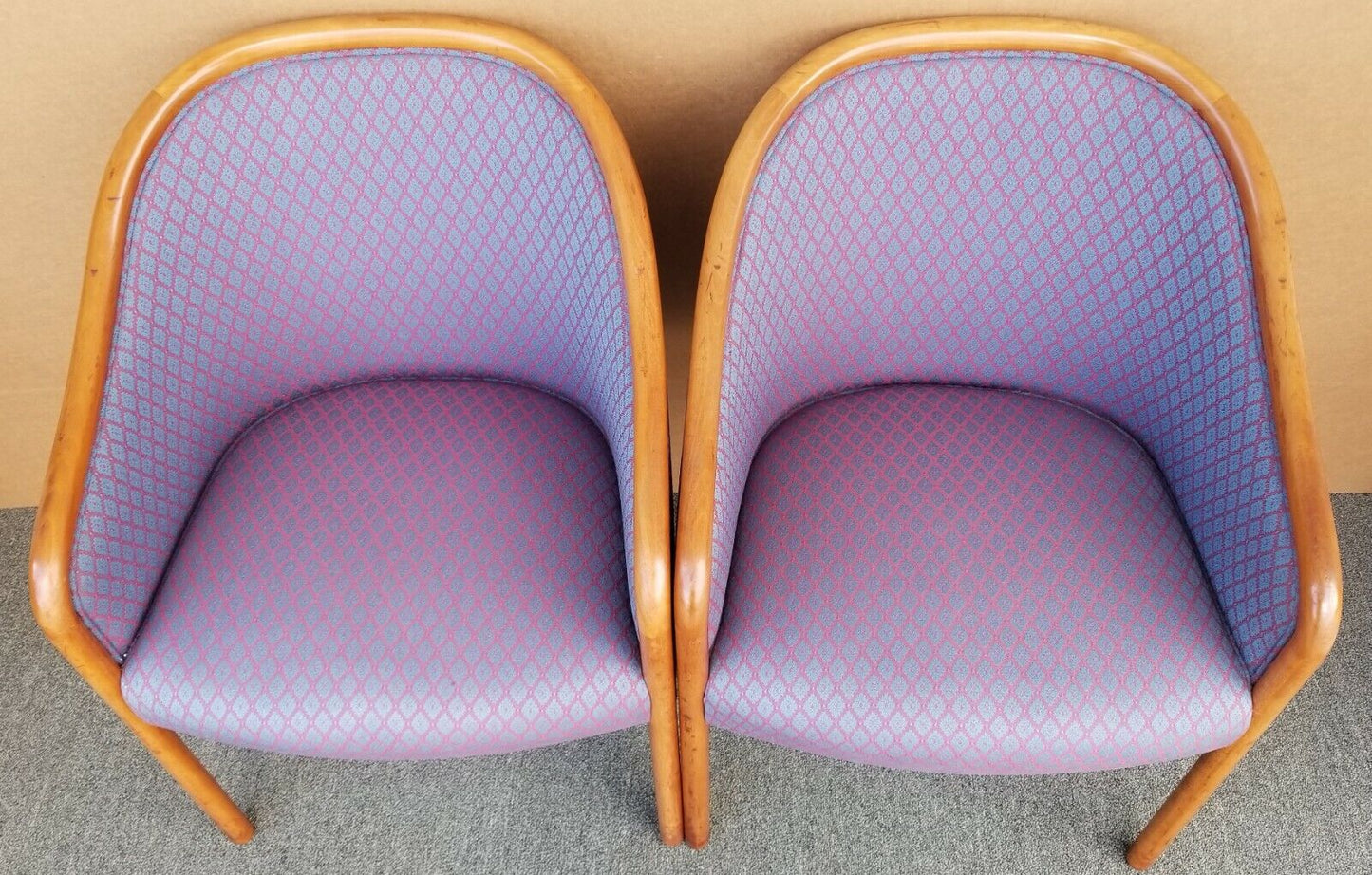 Vintage Mid Century Modern WARD BENNETT for Brickell Armchairs - A Pair