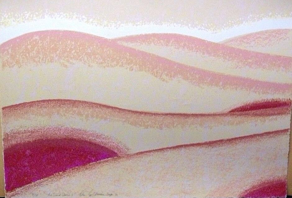 1981 Signed Edward Goldman (1916-2006) Serigraph Silkscreen " The Sand Dune I "