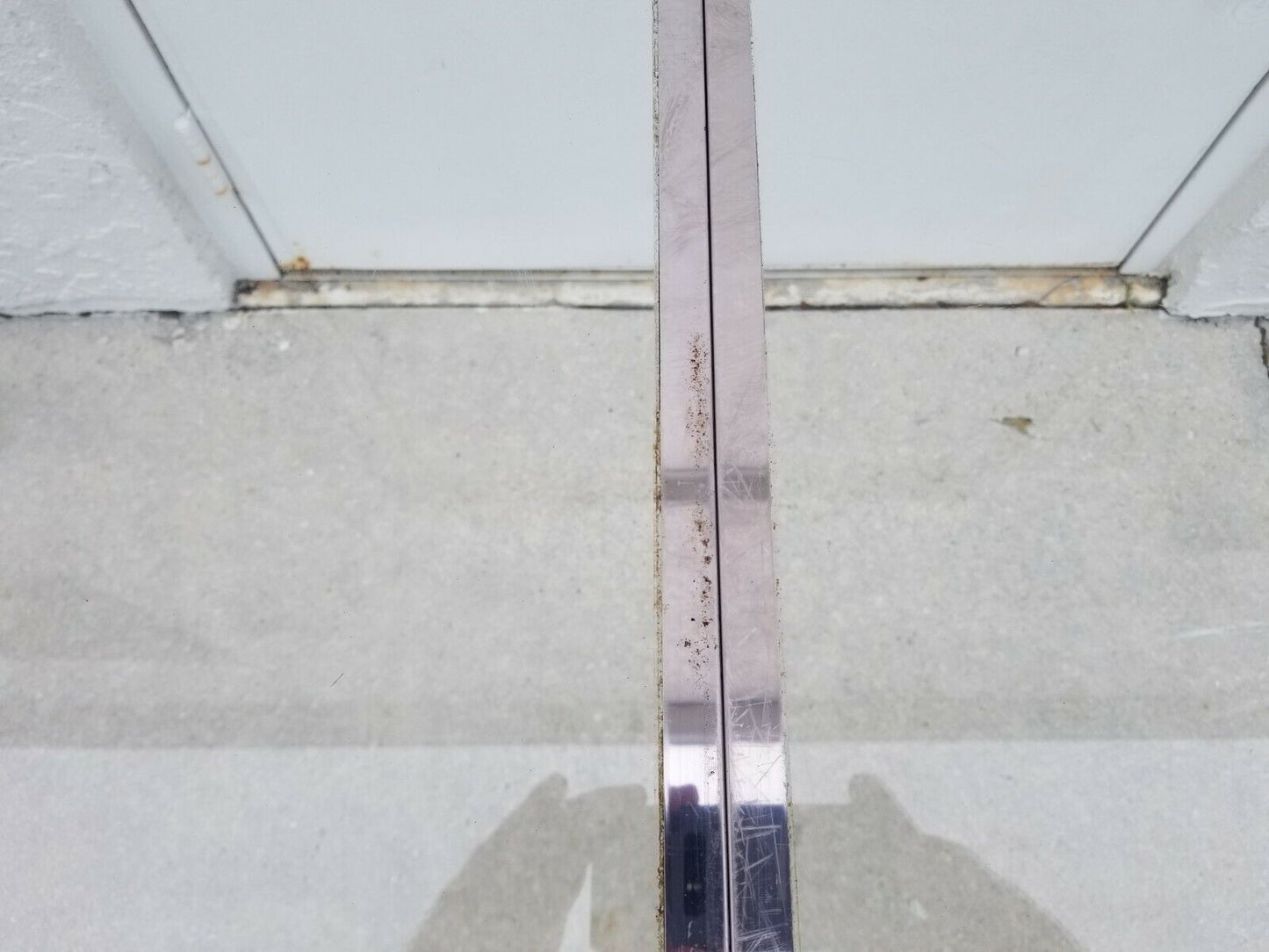 MCM 1970's MASTERCRAFT Style Hollywood Regency Chrome and Glass Dining Table 60"