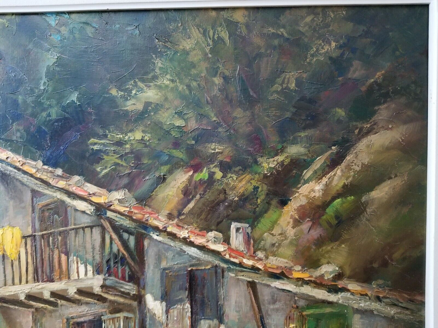 1965 Original Signed ALBERT STEINMANN Basque Spain Countryside Oil Painting
