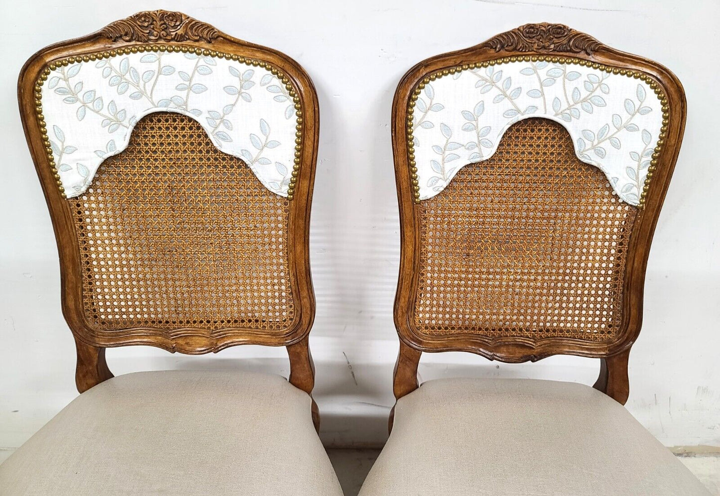 (6) French Provincial Cane Dining Chairs by CENTURY FURNITURE