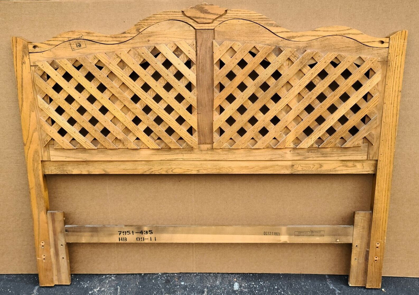 Vintage THOMASVILLE French Provincial Solid Wood Queen or Double Headboard