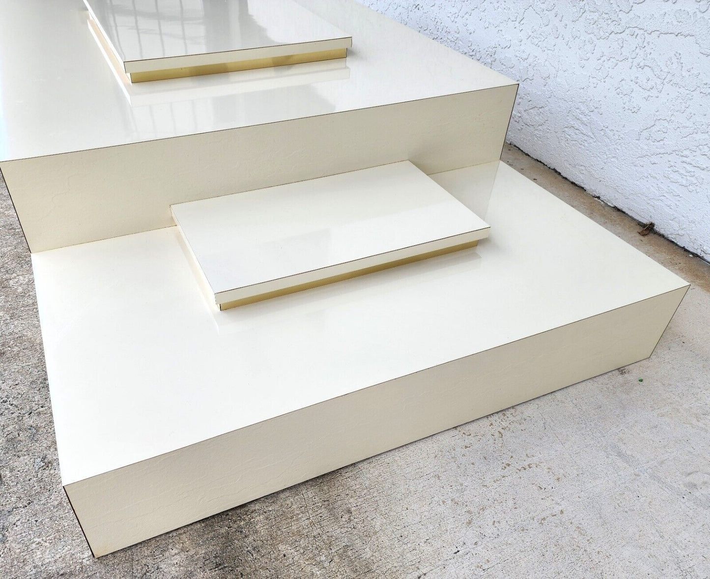 Vintage Coffee Table Mid Century Modern Laminate Low Profile